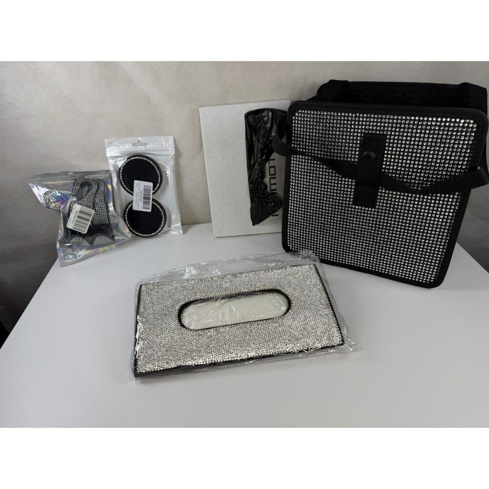 Bling automobile interior Accessories, rhinestones. New